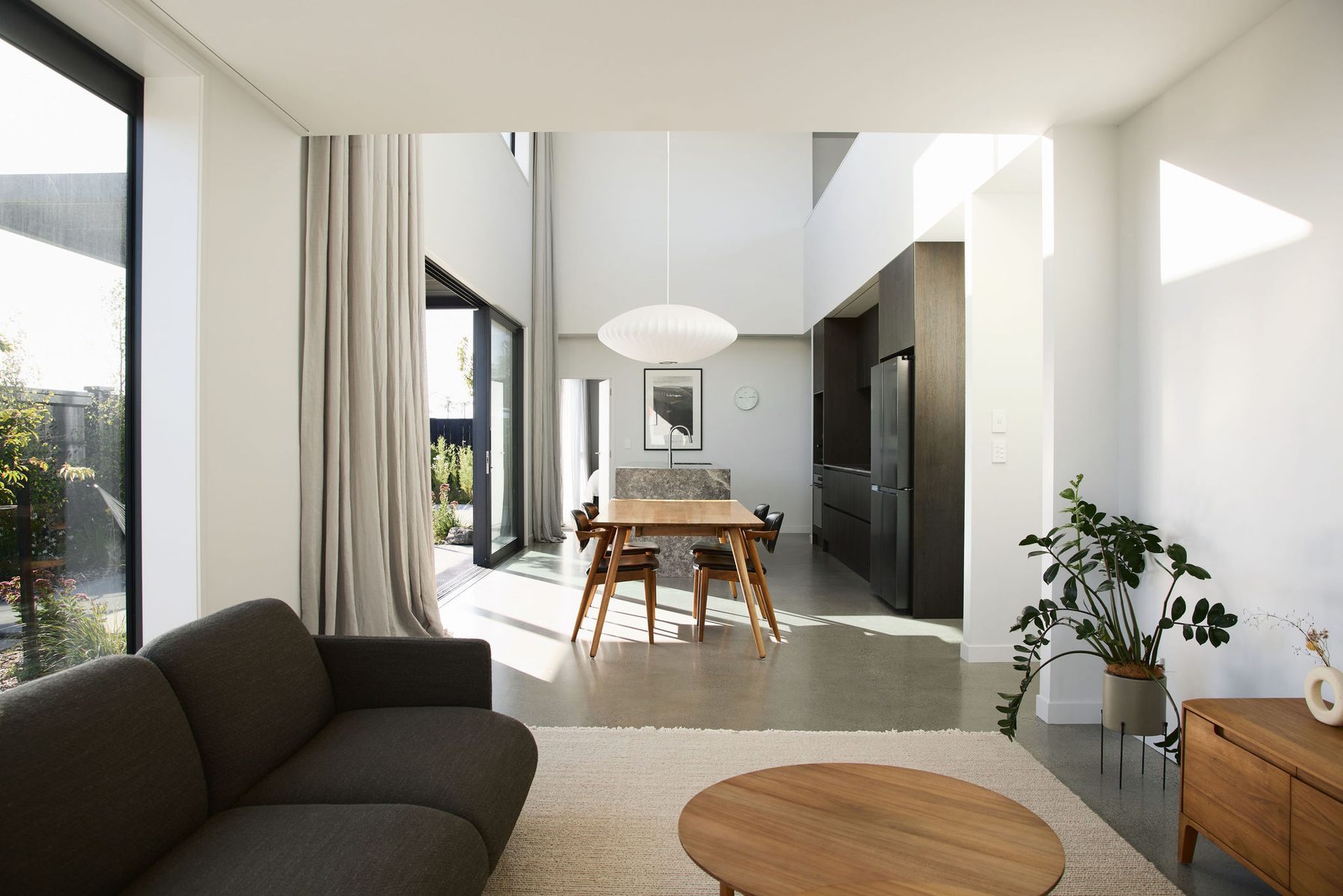 Living space opening to the reserve.