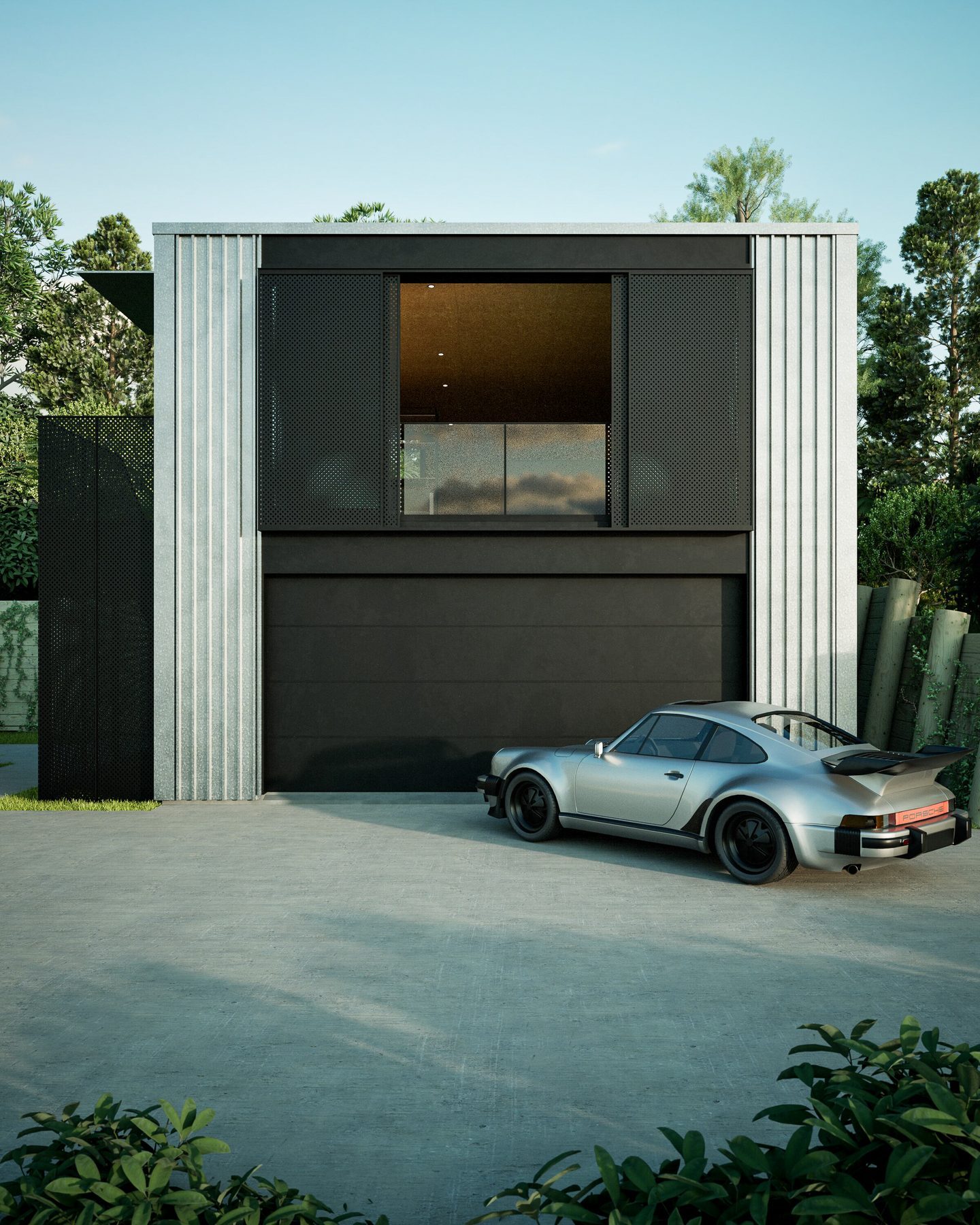 Street view with the car court.
