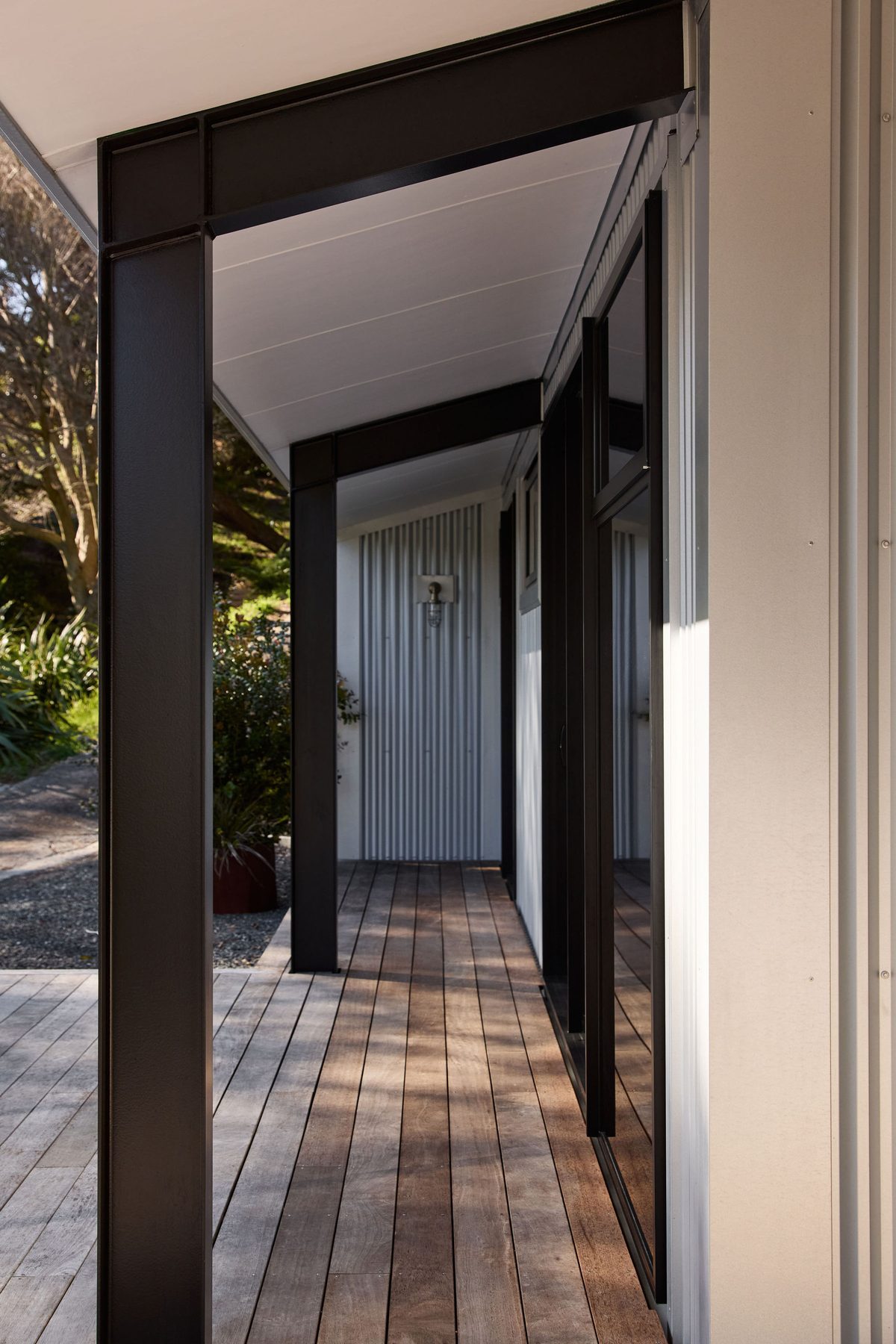 The verandah passage along the northern edge.
